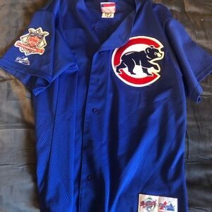 Majestic Royal Blue Sammy Sosa Cubs Jersey L